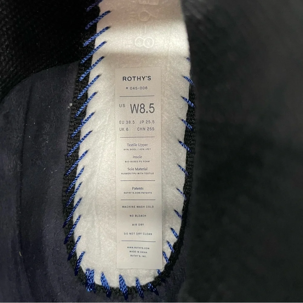 ROTHY'S The Merino Ankle Wool Slip-On Ankle Booties Chelsea - Picture 10 of 10